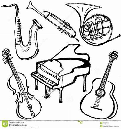 Instrumenty Instruments Musical Orchestra Impostato Corno Musica