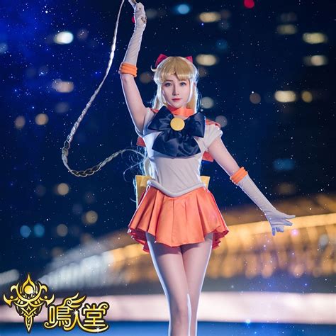 Sailor Moon Cos Sailor Venus Aino Minako Cosplay First Generation Combats Uniform Clothing