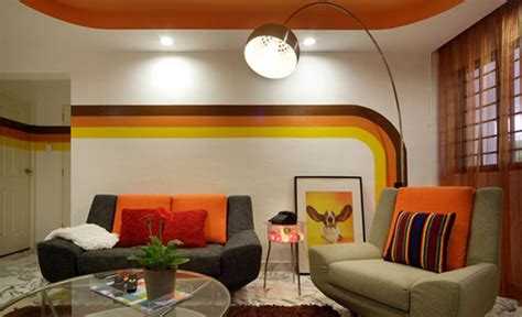Create A Modern Living Room With Striped Walls