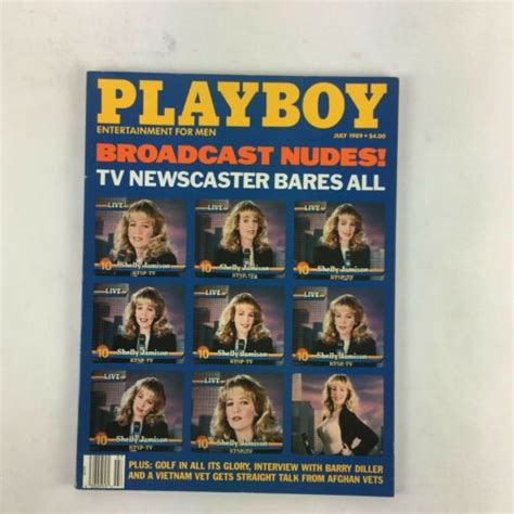 July 1989 Playboy Magazine Broadcast Nudes Shelly Jamison Barry Diller