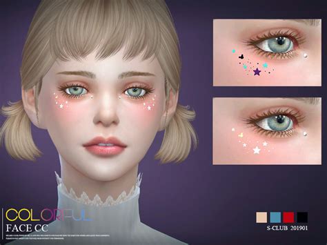 S Club Ll Ts4 Face Cc 202001 The Sims 4 Catalog Images And Photos Finder