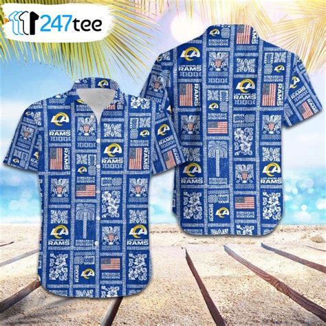 Los Angeles Rams Summer Commemorative Hawaiian Shirt