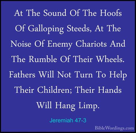Jeremiah 47 Holy Bible English