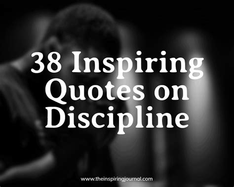 Discipline Quotes Short Quotes On Discipline The Inspiring Journal