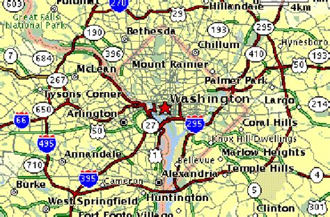 Map Of The Northern Virginia Dc Freeway Network Source