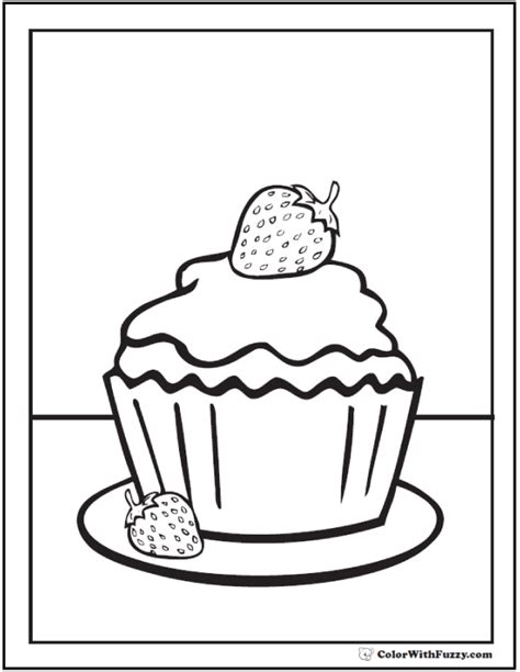 Birthday Cake Coloring Pages Preschool At Getdrawings Free Download