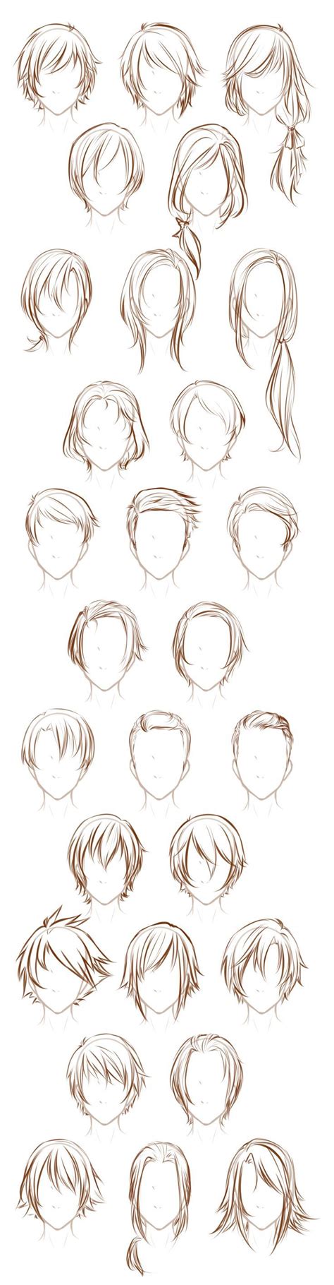 Male Oc Hairstyles By Lunalli Chandevi On Deviantart Drawing