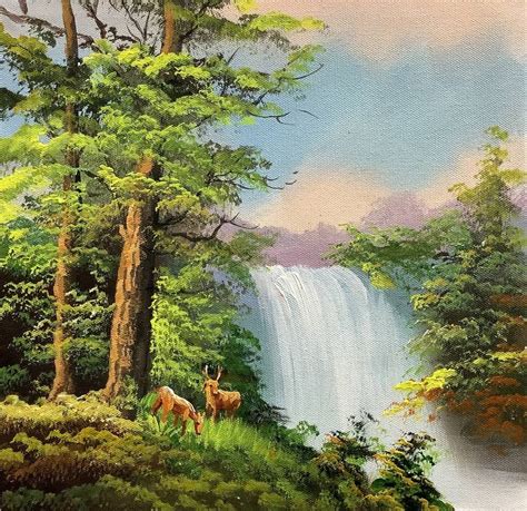 Natures Treasure Heaven Scenery Painting Painting By Pramod Kumar