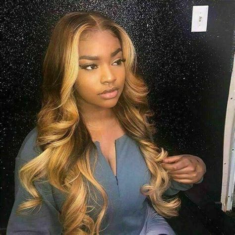 Luxury Ombre Honey Blonde 100 Human Hair Swiss Lace Front Wig Etsy