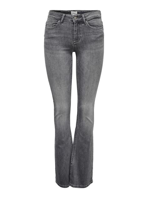 Onlblush Mid Flared Jeans Medium Grey Only®