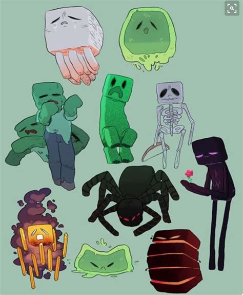 Minecraft Mobs Fanart