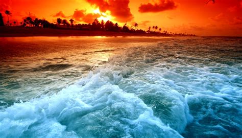Ocean Sunset Desktop Hd High Definition Wallpapers