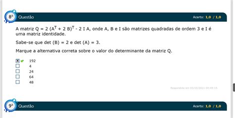 A matriz Q AT B T I A onde A B e I são matrizes Hot Sex Picture