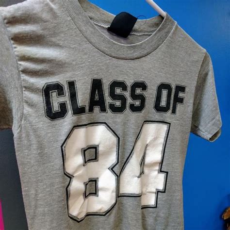 Awesome Vintage 80s Class Of 84 T Shirt This Is An Original Shirt
