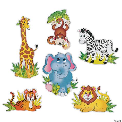 Jumbo Zoo Animal Cutouts