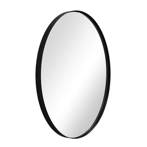 Andy Star Wall Mirror For Bathroom 22x30 Large Black Oval Mirror For