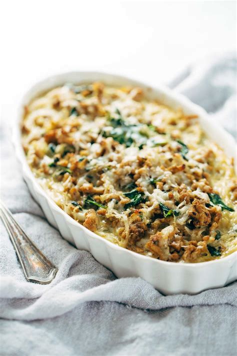Add the spinach and turn to coat the leaves. Creamy Spinach and Potato Breakfast Casserole ...