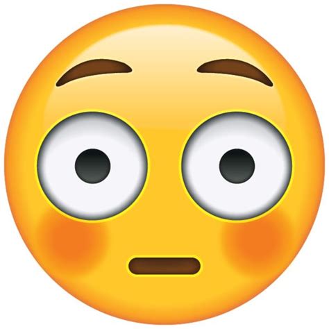 Flushed Face Emoji Emoji Emoji Pictures Funny Emoticons