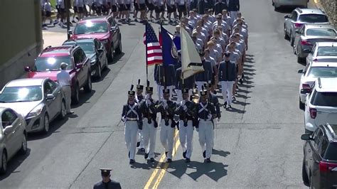 20183 Vmi March Up To Barracks Pt1 Youtube