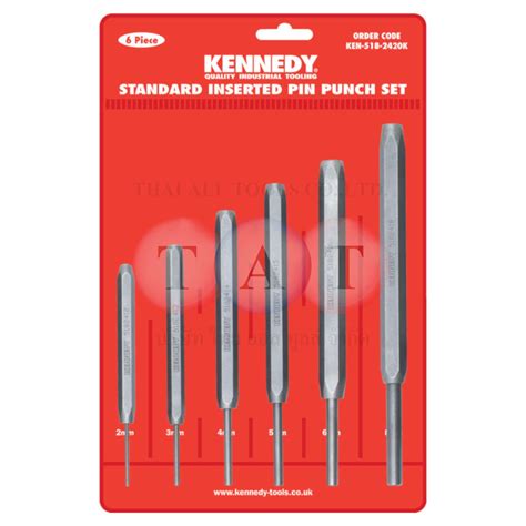 Kennedystandard Inserted Pin Punches 6 Pce Set