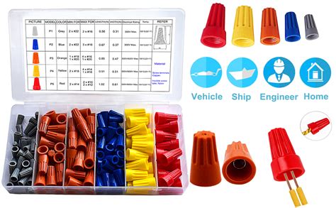 Muhize Electrical Wire Connectors 158pcs Electrical Twist Nuts Caps