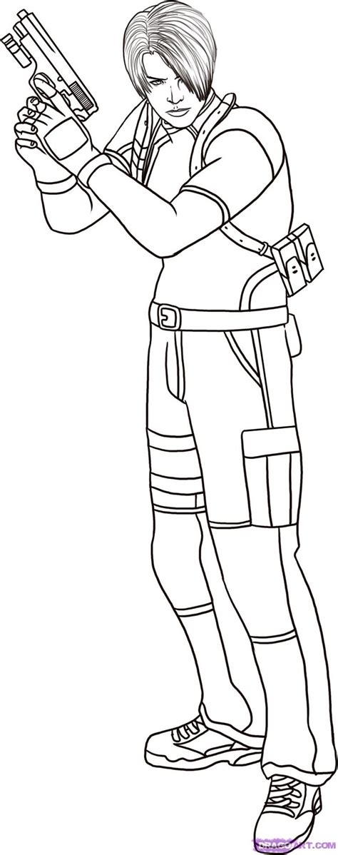 Resident Evil Coloring Pages Learny Kids