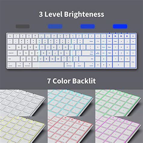 Backlit Bluetooth Keyboard，multi Device Keyboard For Macultra Slim