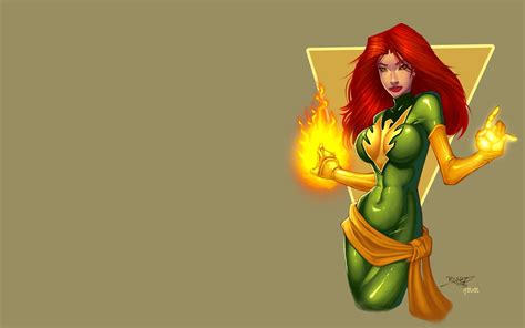 Women Jean Grey Redhead Long Hair Marvel Comics Comics Phoenix X