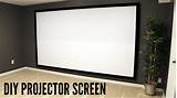 They're available in many of our materials and come with reinforced edges and grommets that let you bungee your diy projection screen to a wall, frame, or truss system. How to Build and Hang a Projector Screen- This great video sent to us by one of our satisfied ...