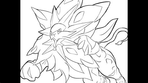 Solgaleo Pokemon Coloring