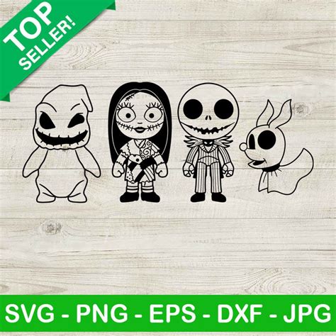 Nightmare Before Christmas Character Svg Jack Skellington Svg Oogie