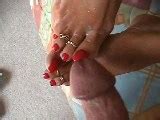 Admire My BodyThen Cum On My Feet Part Of Janet Mason S Foot Fetish Clips Clips Sale