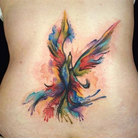 Phoenix Watercolor Tattoo Images The Style Inspiration