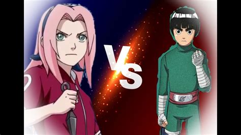 Rock Lee Vs Sakura Chunin Exam5 Who Will Win This Time Youtube