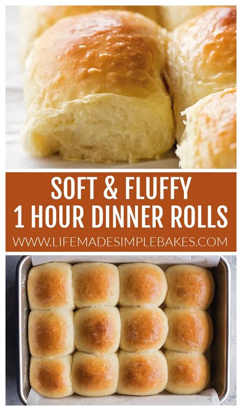 1 hour dinner rolls {soft fluffy} video life made simple