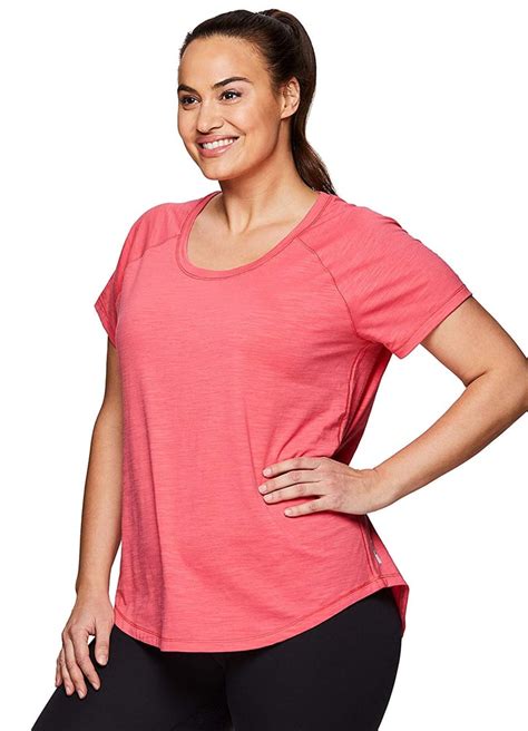 RBX Active Plus Size Running Yoga Top Best Plus Size Workout Clothes