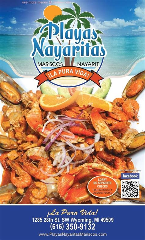 Online Menu Of Playas Nayaritas Restaurant Wyoming Michigan 49509