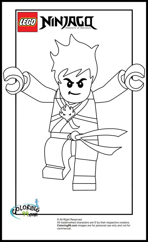 LEGO Ninjago Kai Coloring Pages | Minister Coloring