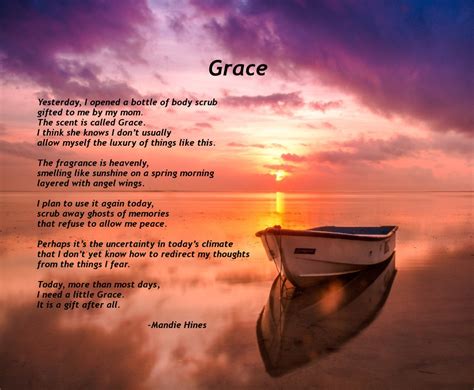 Poem: Grace – Mandie Hines Author