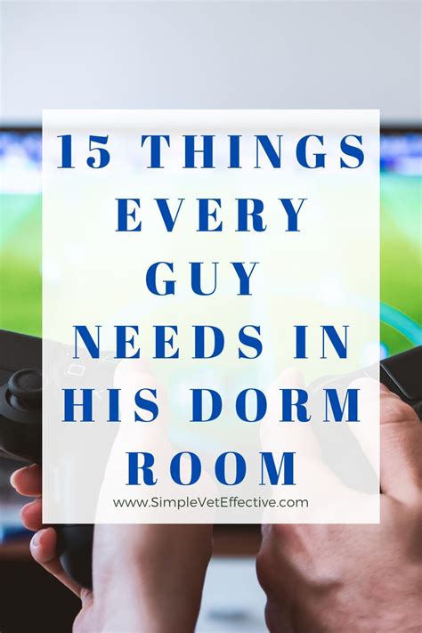 15 things every guy need in his dorm room in 2020 guys college dorms guy dorm mens bedroom