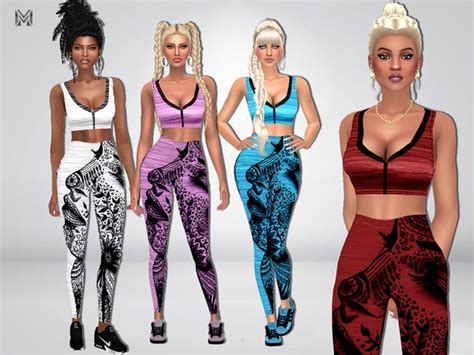 Mp Artistic Sport Outfit By Martyp Sims 4 Female Clothes