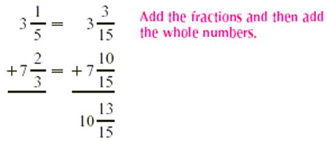 How do you add mixed fractions with different. Adding and Subtracting Mixed Numbers with Different Denominators