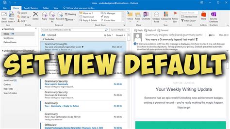 How To Change Outlook View To Default Settings Reset Microsoft Outlook View Back To Normal