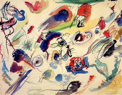 Wassily Kandinsky — Untitled First Abstract Watercolor 1910