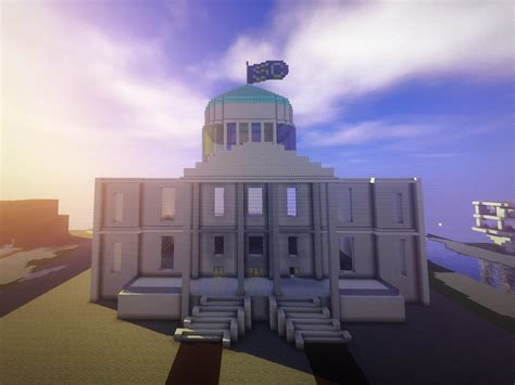 I Built This Capitol Building For My Minecraft Server Its 4 Floors