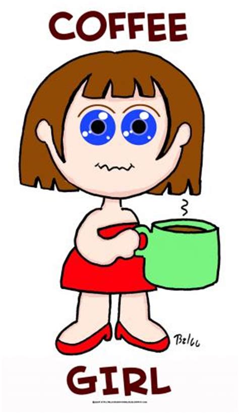 Coffee Girl By Rmay Media And Culture Cartoon Toonpool