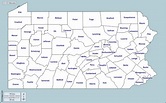 Pensilvania Mapa gratuito, mapa mudo gratuito, mapa en blanco gratuito ...