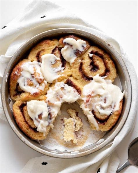 Grease an 8 round pan. (Pretty Easy!) Keto Yeast Dough Cinnamon Rolls - Inspector Gorgeous | Recipe in 2020 | Cinnamon ...