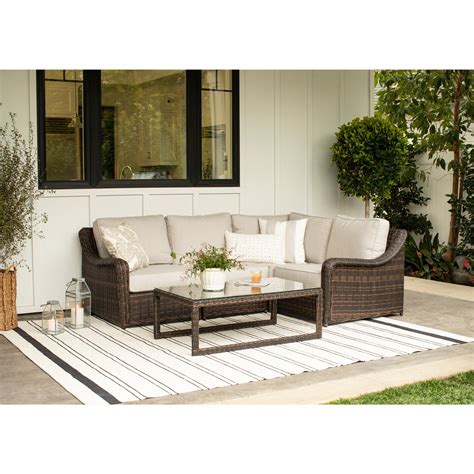 Waverly Outdoor Small Sectional Set Outdoor Furniture Furniture Outdoor Furniture Collections