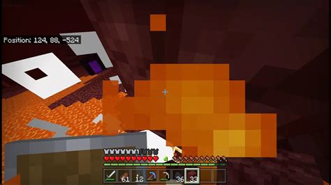 Beeplays Minecraft Testing The Diamond Pickaxe Making Nether
